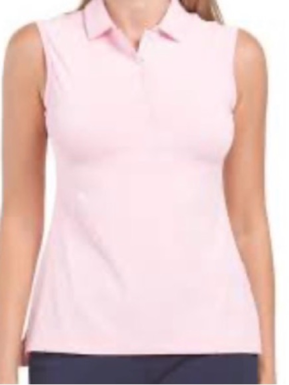 Peter Millar Sleeveless Polo Tank - Light Pink